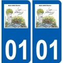 01 Revonnas logo ville autocollant plaque sticker