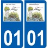 01 Revonnas logo ville autocollant plaque sticker