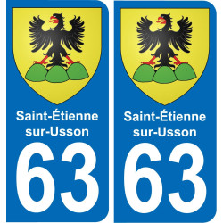 63 Saint-Étienne-sur-Usson blason autocollant plaque stickers ville