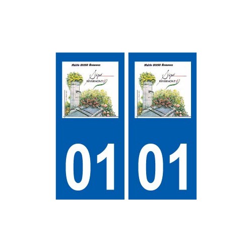 01 Revonnas logo ville autocollant plaque sticker