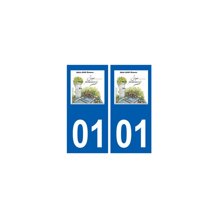 01 Revonnas logo ville autocollant plaque sticker