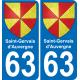 63 Saint-Gervais_d'Auvergne stemma adesivo piastra adesivi città