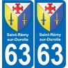 63 Saint-Rémy-sur-Durolle blason autocollant plaque stickers ville