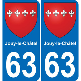 63 Vertolaye blason autocollant plaque stickers ville