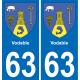 63 Vodable wappen aufkleber typenschild aufkleber stadt