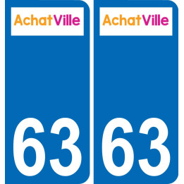 63 Apchat coat of arms sticker plate stickers city