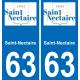 63 Saint-Nectaire logo autocollant plaque stickers ville