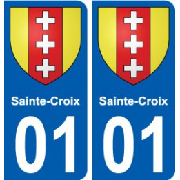 01 Sainte-Croix ville autocollant plaque sticker