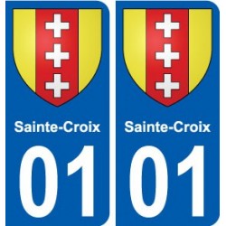 01 Sainte-Croix ville autocollant plaque sticker