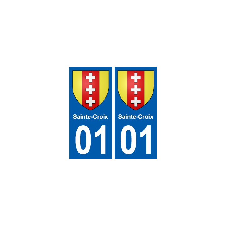 01 Sainte-Croix ville autocollant plaque sticker