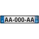 Lot de 4 autocollants bleu 22 COTES D'AMOR Drapeau Bretagne - F Europe nouvelles régions plaque immatriculation voiture sticker