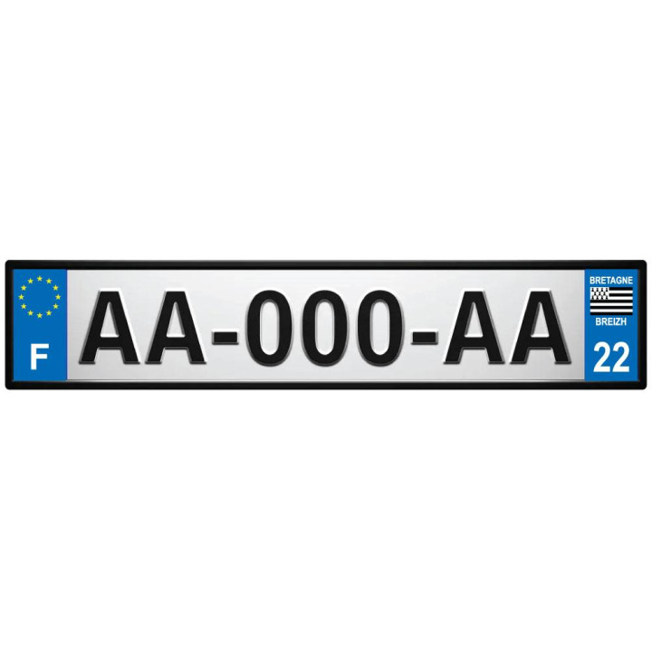 64 Pau logotipo de la etiqueta engomada de la placa de registro de la ciudad