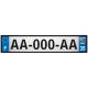 Lot de 4 autocollants bleu 35 ILLE-ET-VILAINE Drapeau Bretagne - F Europe nouvelles régions plaque immatriculation auto sticker