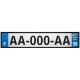 Lot de 4 autocollants bleu 56 MORBIHAN Drapeau Bretagne - F Europe nouvelles régions plaque immatriculation voiture sticker