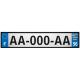 Lot de 4 autocollants bleu 56 MORBIHAN Drapeau Bretagne - F Europe nouvelles régions plaque immatriculation voiture sticker