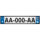 64 Pau logotipo de la etiqueta engomada de la placa de registro de la ciudad