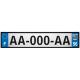 Lot de 4 autocollants bleu 56 MORBIHAN Drapeau Bretagne - F Europe nouvelles régions plaque immatriculation voiture sticker