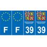 64 Pau logo adesivo piastra di registrazione city