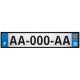 64 Pau logo sticker plate registration city