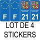 64 Pau sticker plate registration city