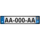 Lot de 4 autocollants bleu 21 COTE-D'OR Drapeau Bourgogne-Franche-Comté - F Europe nouvelles régions immatriculation sticker