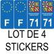 64 Pau logo sticker plate registration city