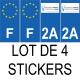 64 Pau sticker plate registration city