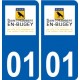 01 Saint-Rambert-en-Bugey logo ville autocollant plaque sticker