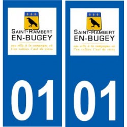 01 Saint-Rambert-en-Bugey logo ville autocollant plaque sticker