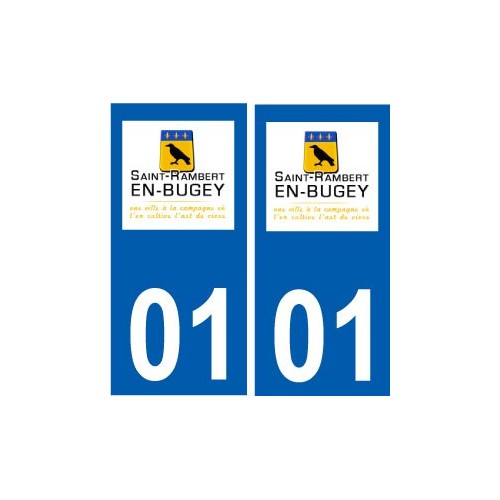 01 Saint-Rambert-en-Bugey logo ville autocollant plaque sticker