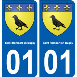 01 Saint-Rambert-en-Bugey ville autocollant plaque sticker
