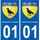 01 Saint-Rambert-en-Bugey ville autocollant plaque sticker