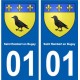 01 Saint-Rambert-en-Bugey ville autocollant plaque sticker