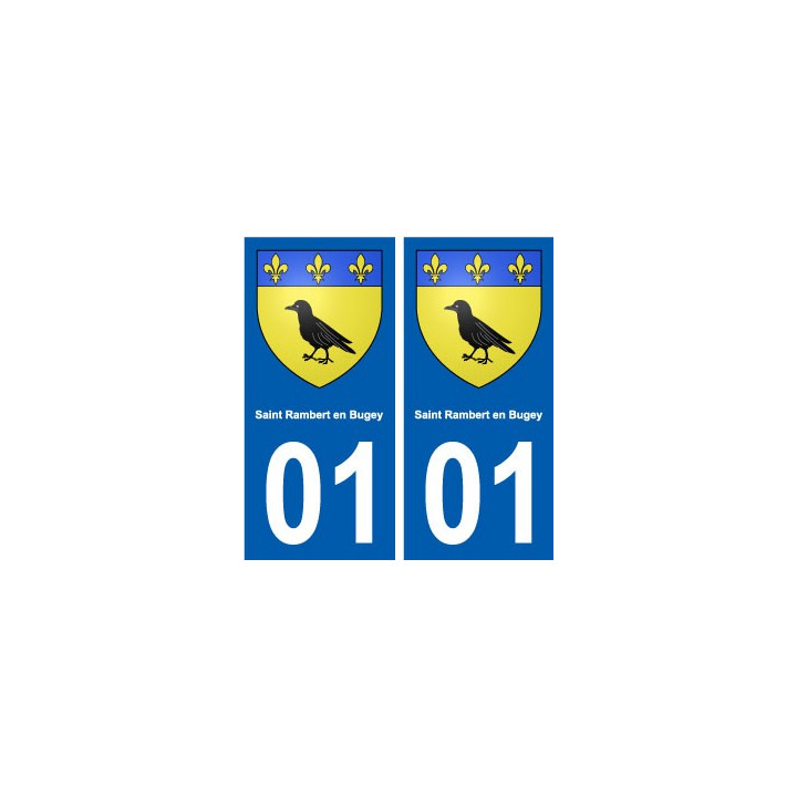 01 Saint-Rambert-en-Bugey ville autocollant plaque sticker