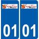01 Saint-Trivier-sur-Moignans logo ville autocollant plaque sticker