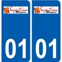 01 Saint-Trivier-sur-Moignans logo ville autocollant plaque sticker