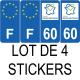 64 Pau sticker plate registration city