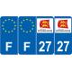 64 Pau adesivo piastra di registrazione city