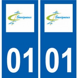 01 Savigneux logo ville autocollant plaque sticker
