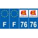 64 Pau-aufkleber plakette ez stadt