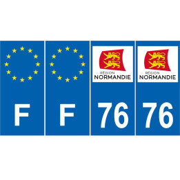 64 Pau sticker plate registration city