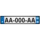 Lot de 4 autocollants bleu 08 ARDENNES Grand-Est - F Europe nouvelles régions immatriculation auto sticker