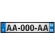 64 Pau sticker plate registration city