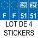64 Pau-aufkleber plakette ez stadt