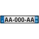 Lot de 4 autocollants bleu 51 MARNE Grand-Est - F Europe nouvelles régions immatriculation auto sticker