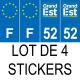 64 Pau sticker plate registration city