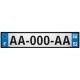 Lot de 4 autocollants bleu 52 HAUTE MARNE Grand-Est - F Europe nouvelles régions immatriculation auto sticker