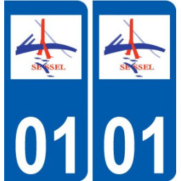 01 Seyssel logo ville autocollant plaque sticker