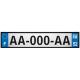 Lot de 4 autocollants bleu 52 HAUTE MARNE Grand-Est - F Europe nouvelles régions immatriculation auto sticker