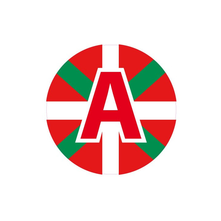 A jeune conducteur apprenti autocollant adhésif basque drapeau